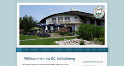 Desktop Screenshot of golfclub-schlossberg.de