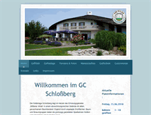 Tablet Screenshot of golfclub-schlossberg.de